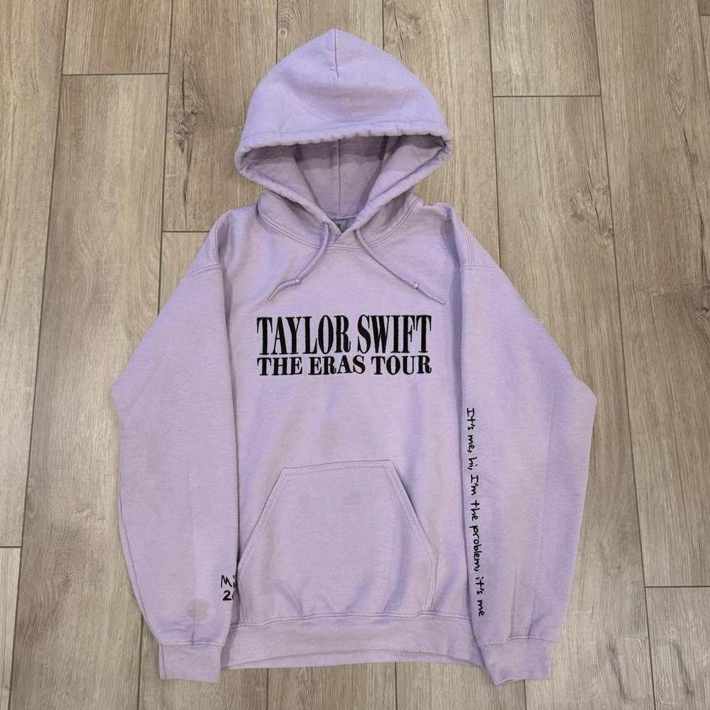 Taylor Swift The Eras Tour Lavender Hoodie Miami 2024 Size small
